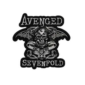 Avenged Sevenfold: Avenged Sevenfold Patch - Death Bat Banner Cut Out (Iron On)