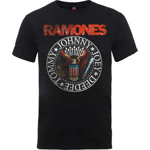 Ramones - Vintage Eagle Seal - Black T-Shirt