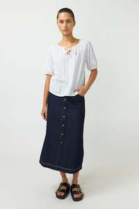 Kate Sylvester Cross-stitched Top White