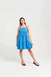 Ladies Dress: Thing Thing Zigged Dress Marine