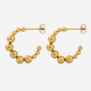 Gallivant Jewellery Bead Hoop Large Earrings