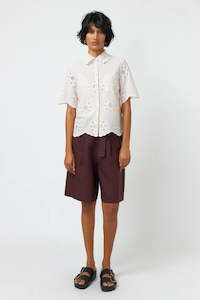 Kate Sylvester: Sylvester Broderie Shirt Chalk