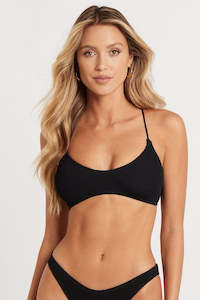 Bound By Bond Eye Swimwear: Bond-Eye Selena Crop Black