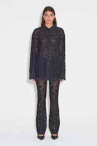 Hansen & Gretel Jude Lace Shirt Black