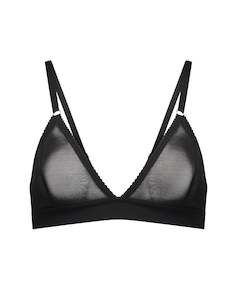 Dear Dylan Recycled Mesh Bralette Noir