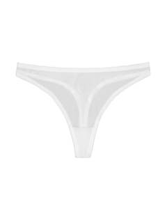 Dear Dylan: Dear Dylan Recycled Mesh Thong Ivory
