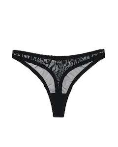Dear Dylan Recycled Mesh Thong Noir