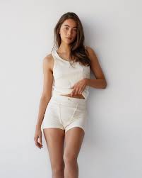 Dear Dylan Ribbed Boy Short French Vanilla