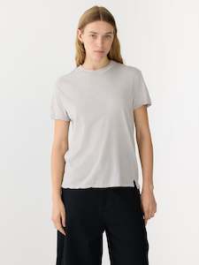 Bassike: Bassike Regular Classic SS Tshirt Oyster Grey