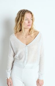 American Vintage: American Vintage Dumy Cardigan Artic Melange