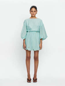 Kivari Riley Bubble Hem Mini Dress Mint