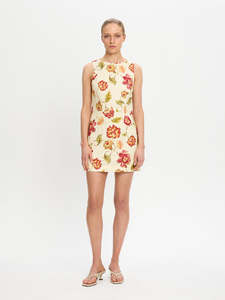 Kivari Odessa Mini Dress Butter/Red