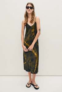 Silk Laundry: Silk Laundry 90s Slip Dress Tie Dye