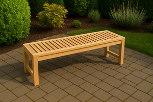 Outdoor Furniture: Flat Bench - 200cms (Backless Windsor Bench)