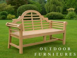 Outdoor Furniture: Lutyens Bench - 195cms