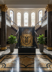 Golden Buddha Wall Fountain