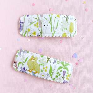 Bows: Floral Dreams Hair Clips