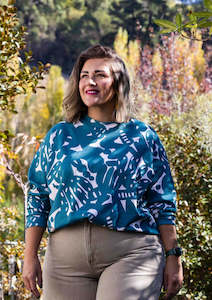 Sweaters: Greta Sweater - New Muse Ocean