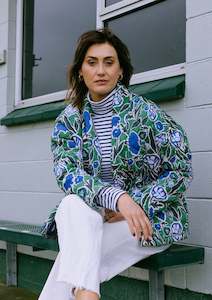 Roller Turtleneck - Navy Stripe