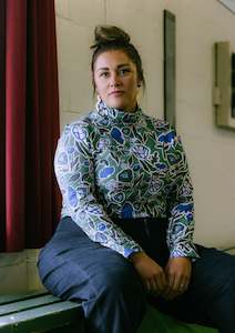 Tops: Roller Turtleneck - Euni Green