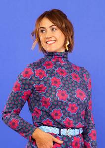 Rollers Lighter Weight: Roller Turtleneck - Mosaic Lighter Weight