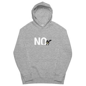 Hoodie that says “NO” – Unisex kangaroo pocket style – Two Ruru