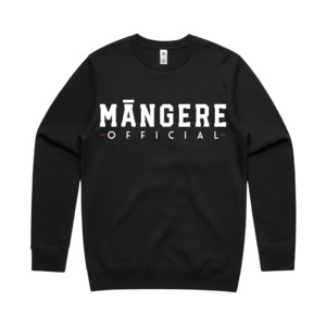 Black Māngere Official Crewneck