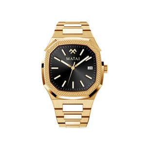 Matai Watches: MATAI - IM2 Collection | 316L | Sapphire | Gold | Black