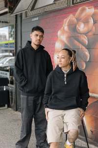 Online Home Page New Instore: Black Out Hoodie