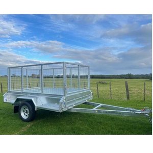 Products: Single Axle Heavy Duty Tilt Trailer With Cage (1500kg) GVM