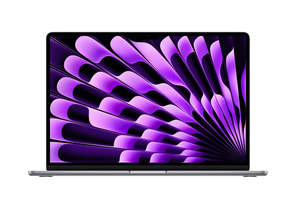 Laptops: Apple MacBook Air 15.3"(2023) Apple M2 8-Core CPU 10-Core GPU 8GB RAM/ 256GB SSD Space Gray 1YR WTY