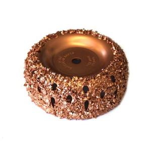 Buffing Grinding: 4 In, 16 Grit Vented Cup Wheel Tcw-415