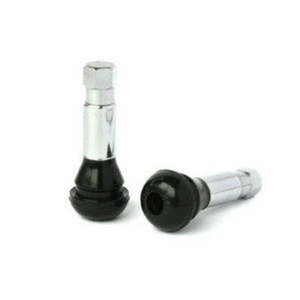 Tr414 Chrome Sleeve Rubber Snap In T/L V