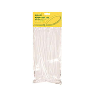 Cable Ties: Cable Ties White (100) 300 X 4Mm