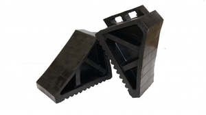Wheel Chock - Black Rubber Hd  Esco (Single)