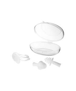 Nose Ear Plugs Equipment: TYR Nose and Earplug Set - Clear