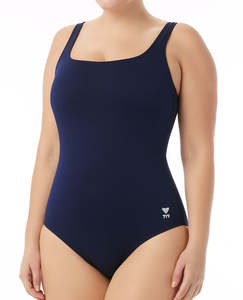 Products: TYR Women's Solid Scoop Neck Controlfit - Navy