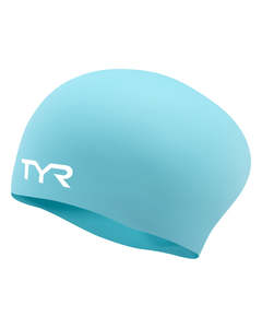 Products: TYR Wrinkle-Free Long Hair Silicone Cap - Turquoise