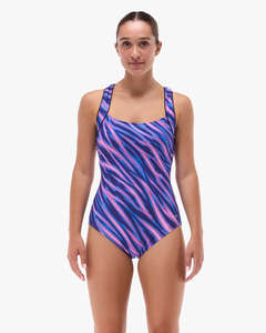 Products: TYR Square Neck Controlfit Durafast - Terra - Blue/Purple