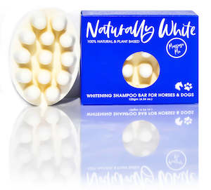 Hot2trot Equestrian Supplies: NATURALLY WHITE- Whitening Shampoo Massage Bar for Horses & Dogs