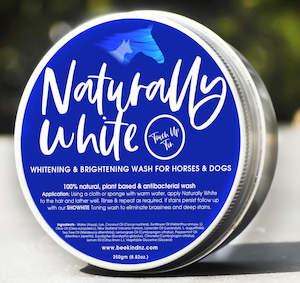 NATURALLY WHITE- Soap Wash For Horses & Hounds 'Touch-up Tin'