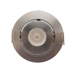 U3020-AL/WH-3CCT    3W Round LED recessed centre tilt cabinet light