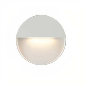UOW-LOOP-WH/BLK-3CCT LOOP Round Exterior LED Wall Light
