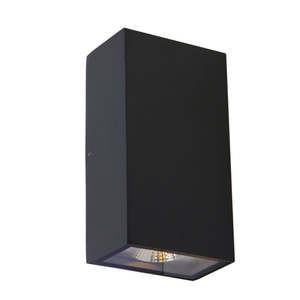 Exterior: UOW046-BLK-CW STELLAR Up & Down Exterior Wall Light