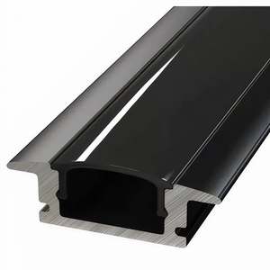 ULEDBAR-BLK-02-3M  Recessed aluminium extrusion