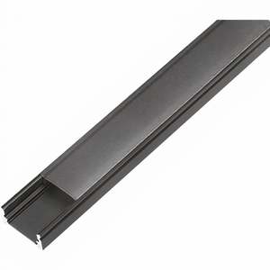 Aluminium Profiles: ULEDBAR-BLK-01-3M   Surface mounted black extrusion
