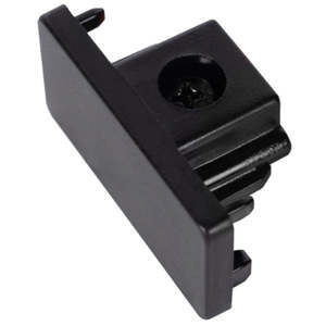 UTRK-DEADEND-RS-WH/BLK  240V Dead End for single circuit recessed track