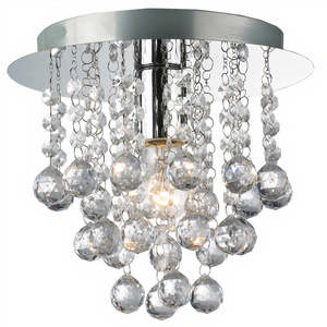 Ceiling Mounted: UBFRD-EST   Estelle Round Crystal Batten Fix