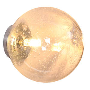 UWL-AVA-DIM-SB-AMBER/CLEAR/SMOKE  AVA DIMPLE glass wall light
