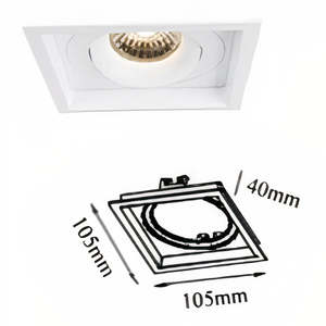UDL3064/1-BLK/WH   OPTIC Downlight Frame